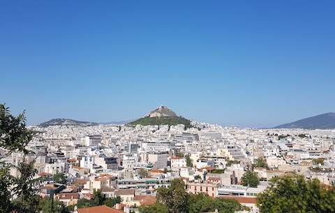 toàn cảnh thành phố du lịch Athens Hy lạp