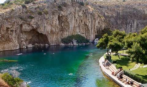 Hồ Vouliagmeni du lịch athens hy lạp