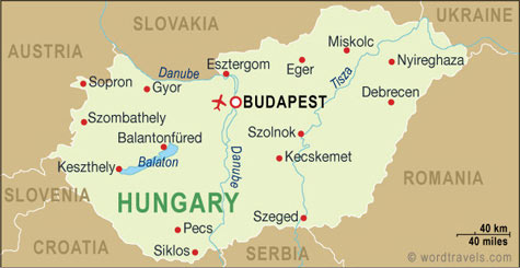 Bản đồ du lịch budapest hungary