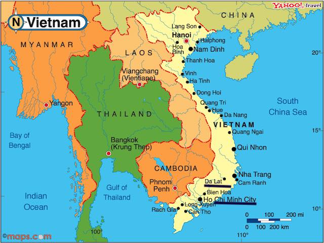Dalat Vietnam map