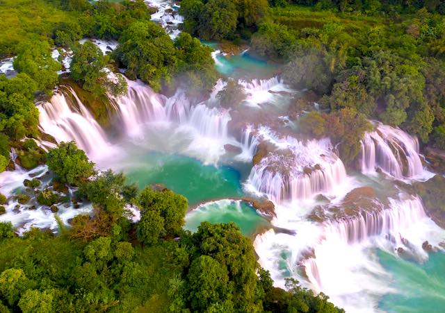 The main Ban gioc waterfall